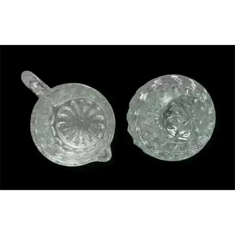 Althea Full Lead Crystal Sugar Bowl & Creamer Set West Germany - Picture 4 of 5